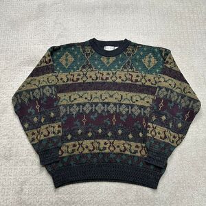 Vintage Sears Men's multi color sweater
